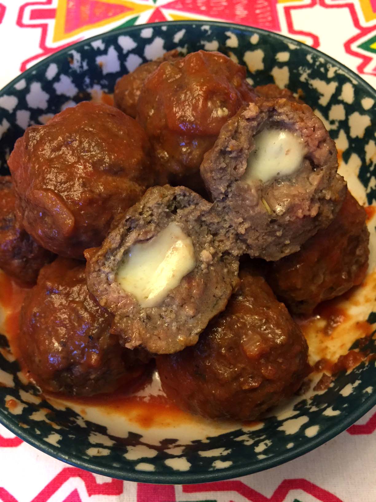 Mozzarella Cheese Stuffed Meatballs Recipe – Melanie Cooks