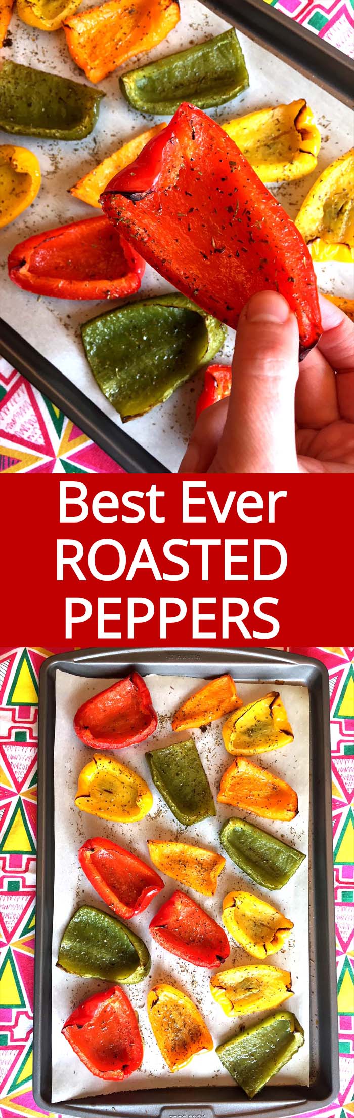 Oven Roasted Bell Peppers Recipe Melanie Cooks