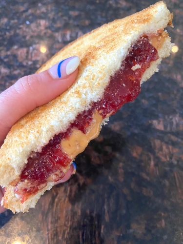 Air Fryer Peanut Butter And Jelly Sandwich Melanie Cooks