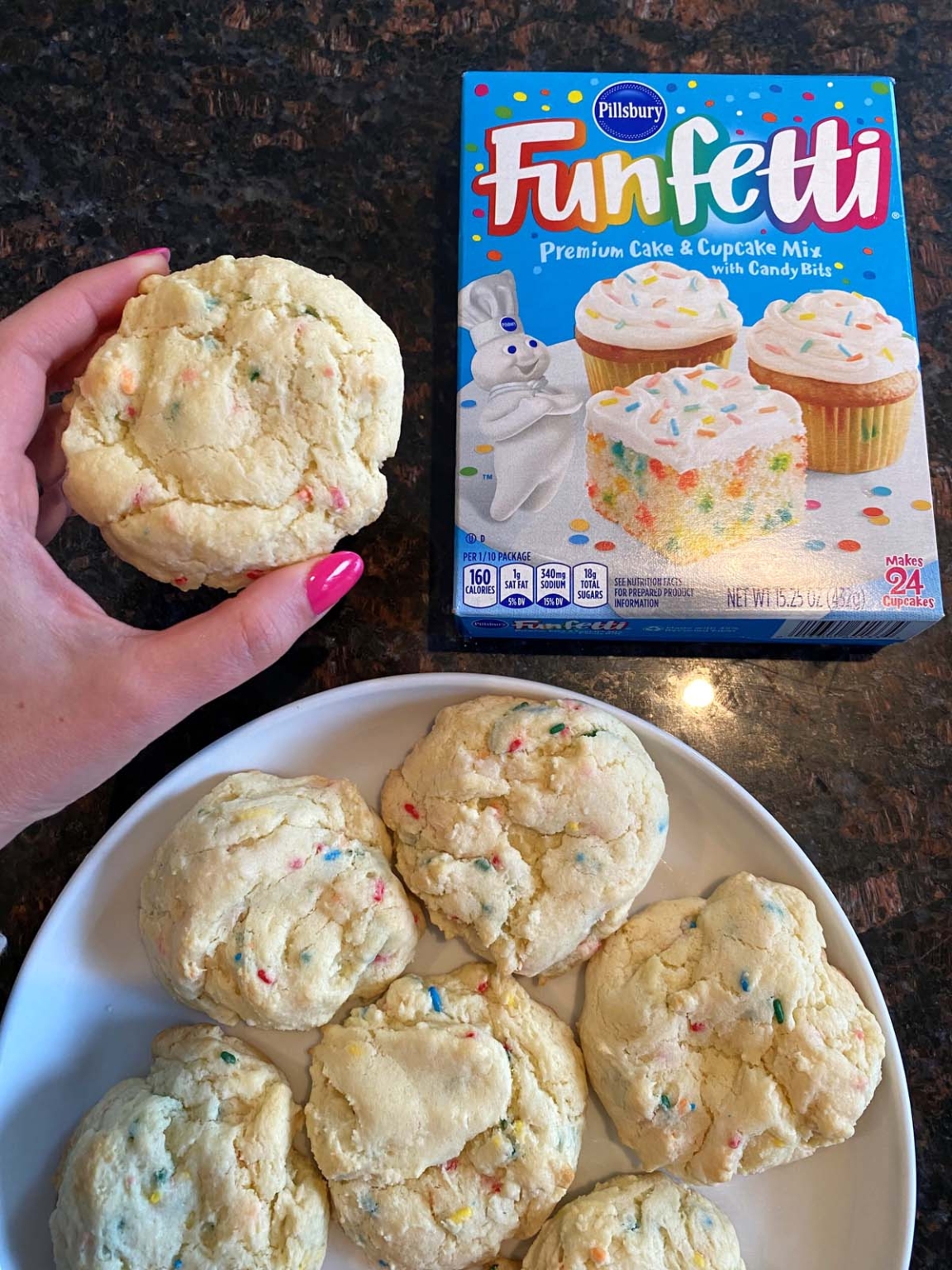 Funfetti Cake Mix Cookies Melanie Cooks