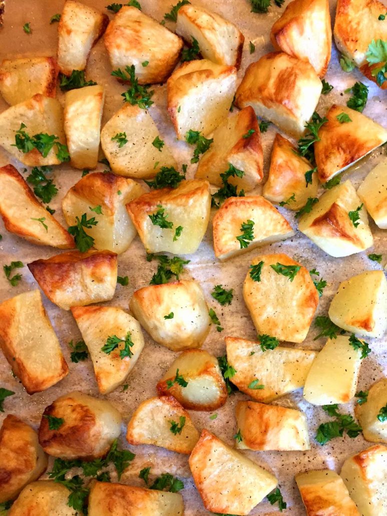 Easy Oven Roasted Potatoes {Easy to Make!} - Spend With Pennies