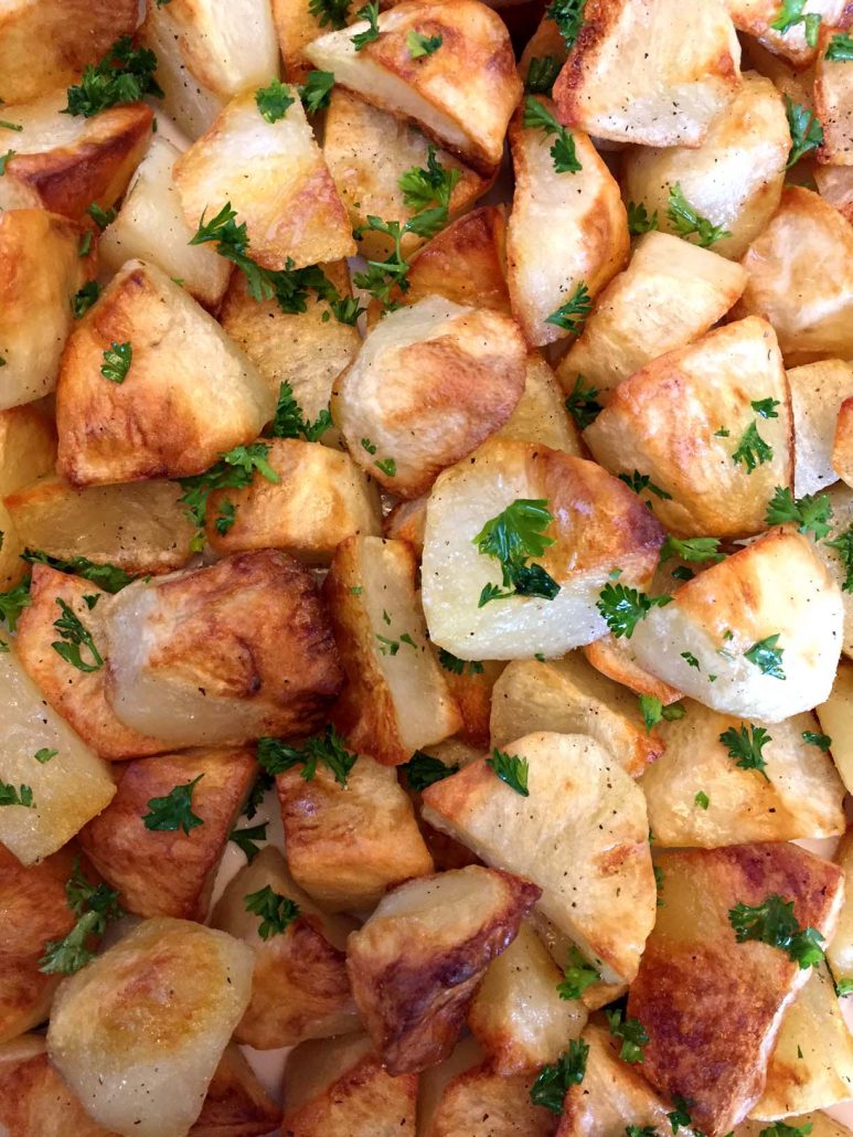 Easy Oven Roasted Potatoes {Easy to Make!} - Spend With Pennies