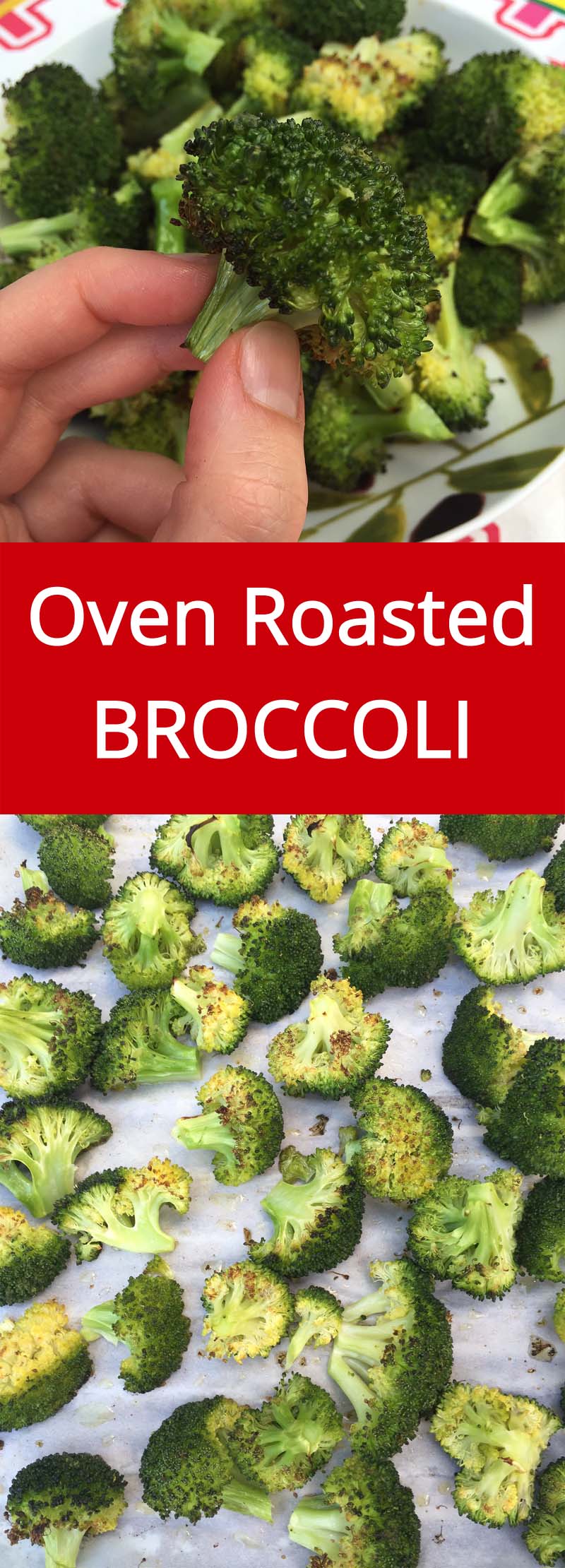 Roasted Broccoli is my favorite way of eating broccoli ever! So yummy and healthy! Even broccoli haters will gobble it up!