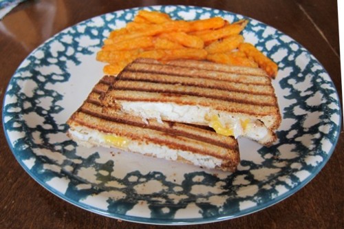 grilled fish panini sandwich