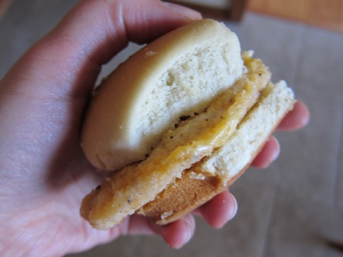 mini chicken sandwich size