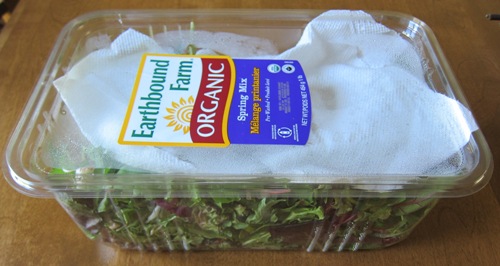 packaged salad greens lettuce mix