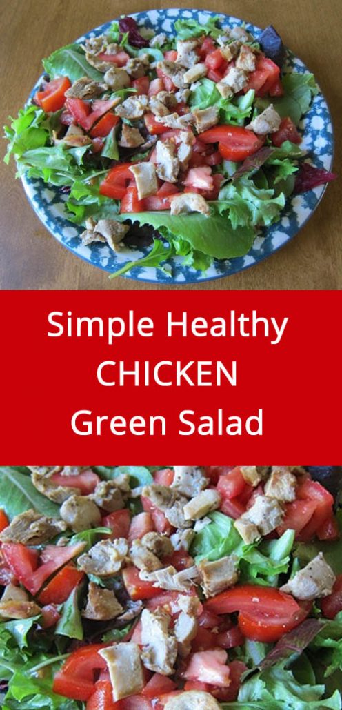 Simple Main Dish Salad With Chicken, Lettuce and Tomato – Melanie Cooks