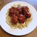 healthy turkey meatballs on a plate