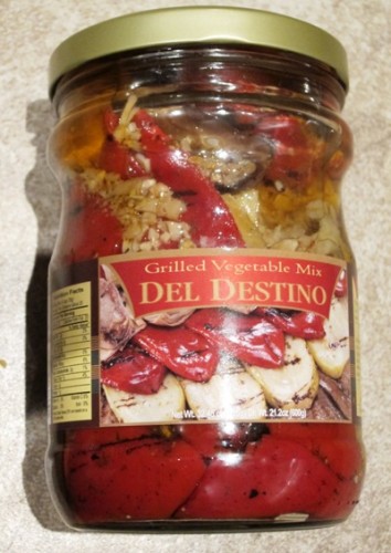 del destino grilled vegetable mix jar