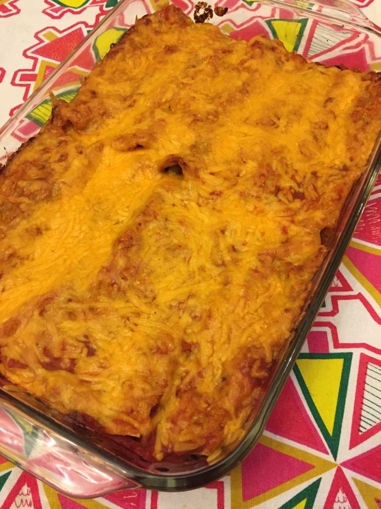 Mexican enchiladas casserole