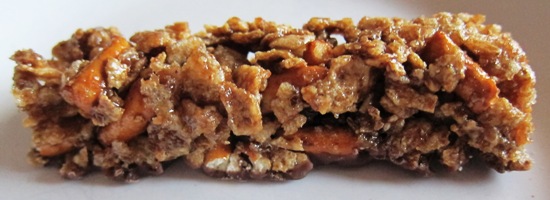 kellog's special k chocolate pretzel bar closeup