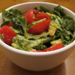 salad recipe with tomatoes avocado lettuce