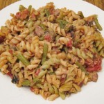 rotini pasta with sausage and green beans easy recipe