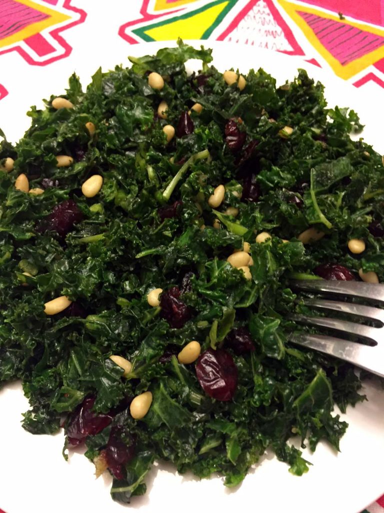 Kale Salad Recipe With Cranberries And Pine Nuts