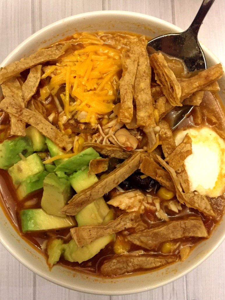 Easy Mexican Chicken Tortilla Soup Crock-Pot 5-Ingredient Recipe ...