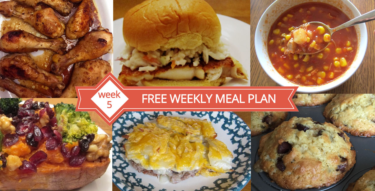 Free Weekly Meal Plan - Menu For Week 5