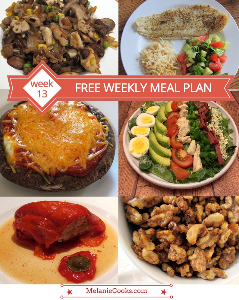 FREE Weekly Meal Plan – What’s For Dinner (Week 13) – Melanie Cooks