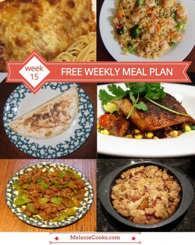 FREE Weekly Family Meal Plan (Week 15 Menu) – Melanie Cooks