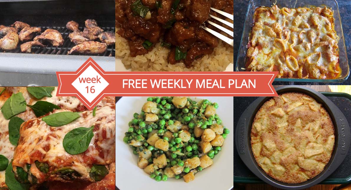 FREE Weekly Meal Plan – Week 16 Recipes & Dinner Ideas