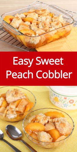 Easy Peach Cobbler Recipe Made With Fresh Sweet Peaches – Melanie Cooks