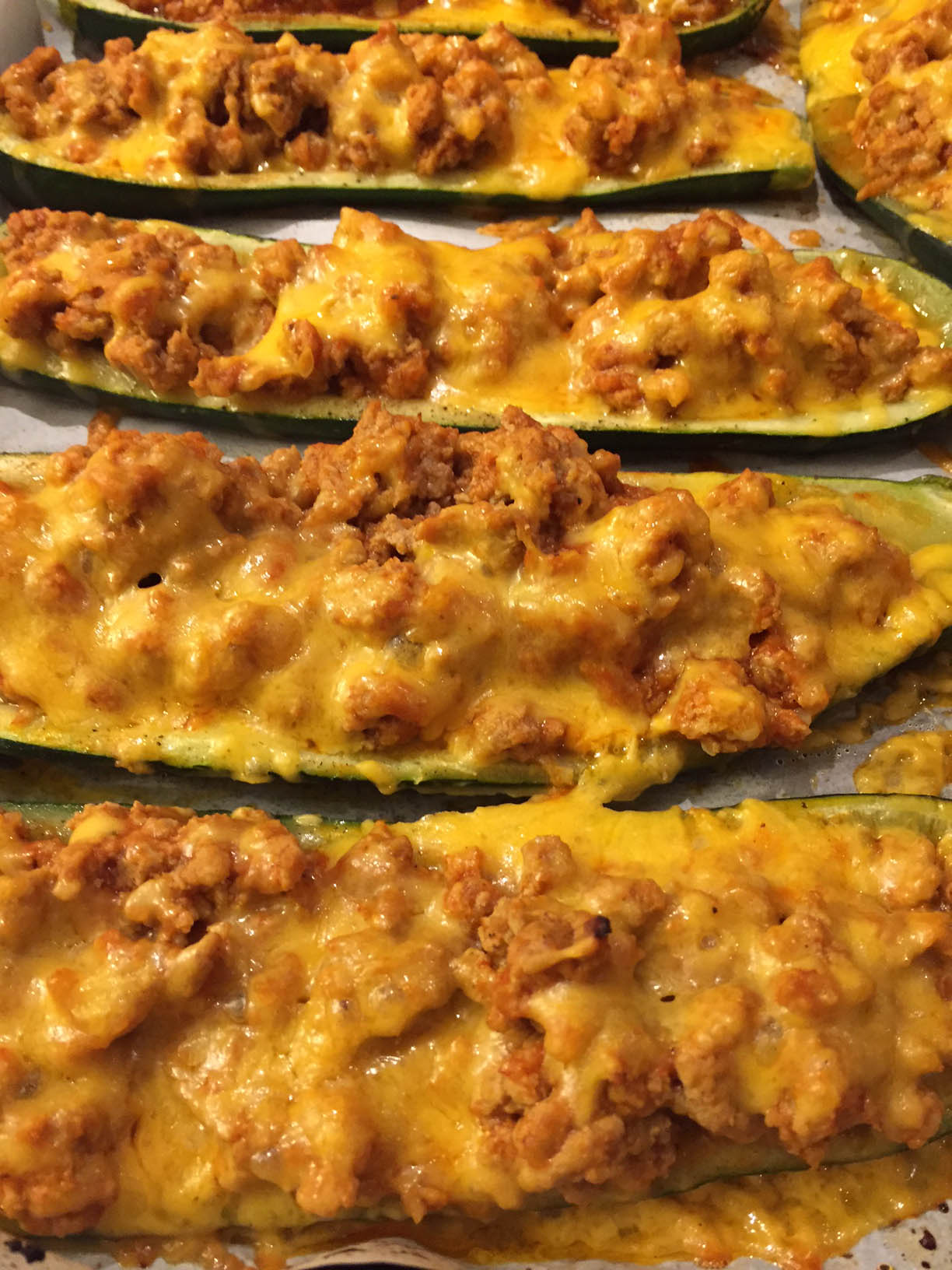Stuffed Baked Zucchini Boats With Ground Meat And Cheese – Melanie Cooks