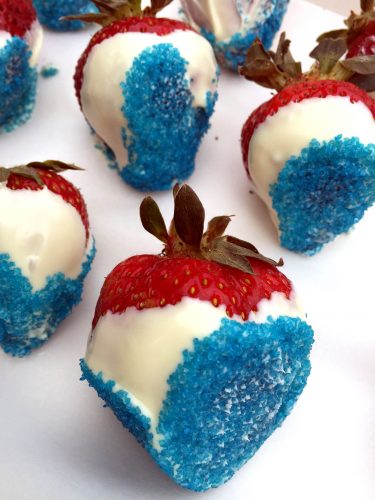 Red White And Blue Chocolate Covered Strawberries Recipe