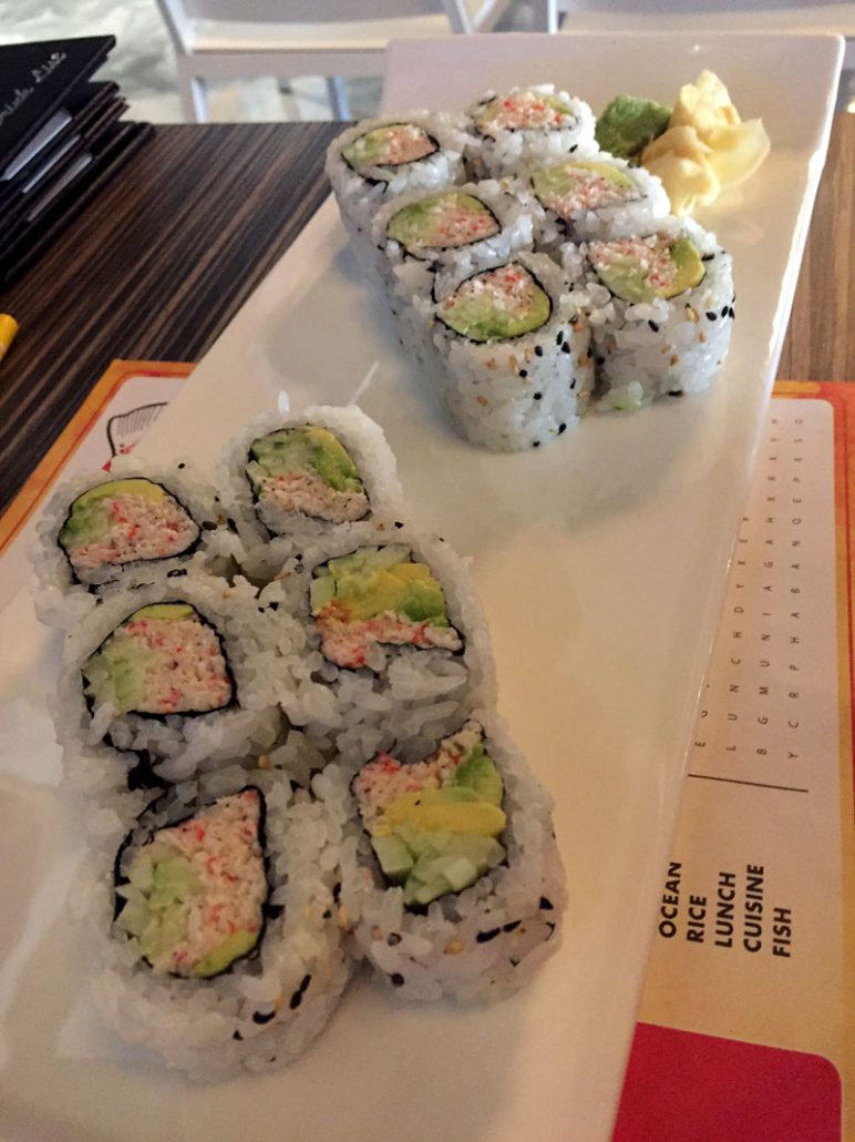 Shakou Sushi California Rolls