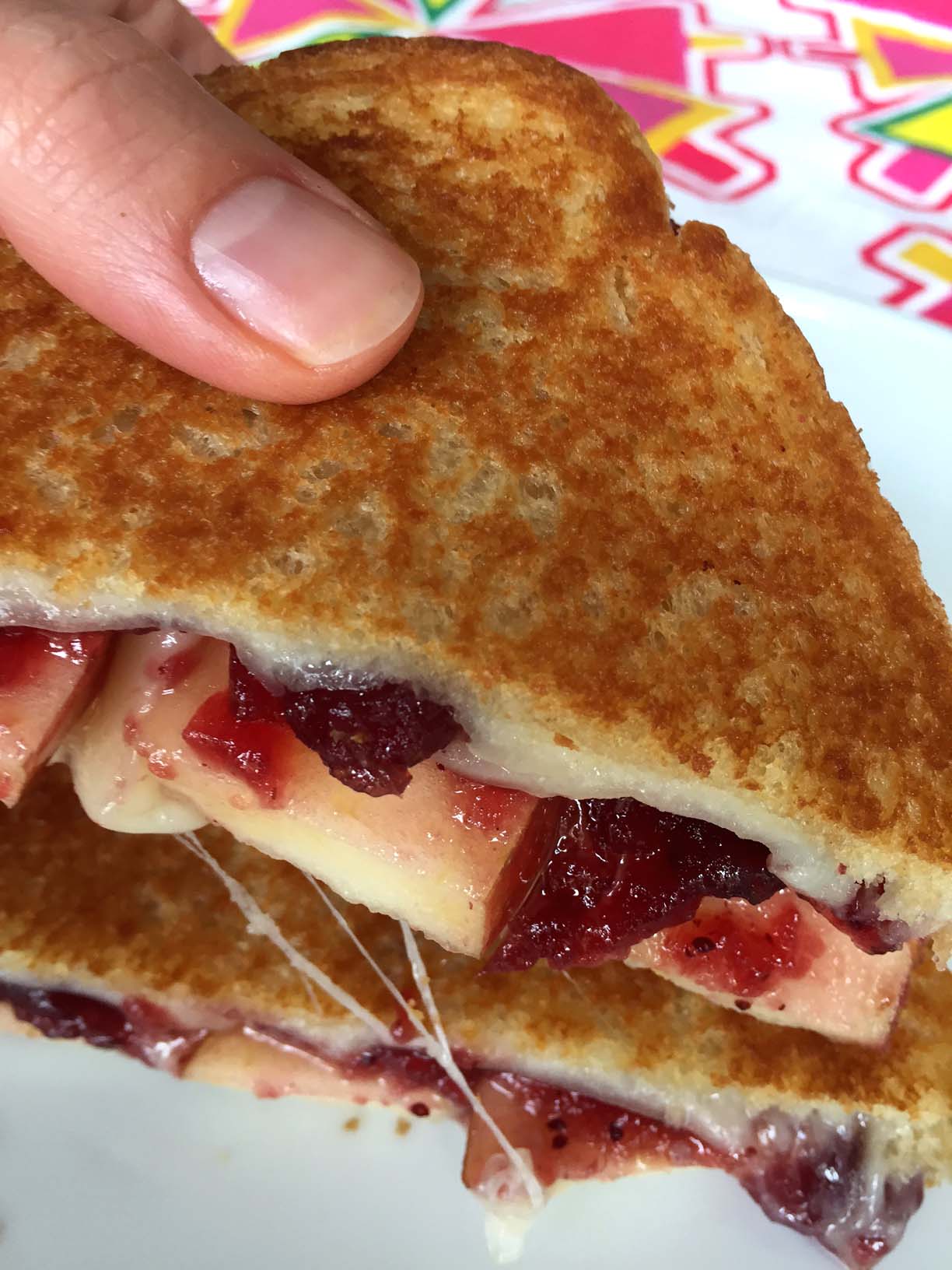 Cranberry Grilled Cheese Sandwich Recipe - Happy Happy Nester