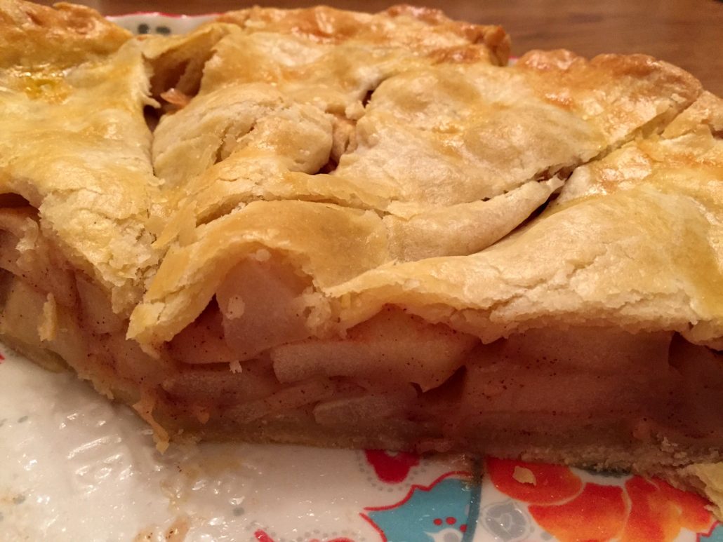 A Slice Of Homemade Freshly Baked Apple Pie