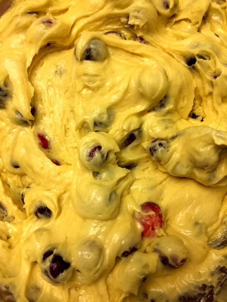 Cranberry Orange Cake Batter