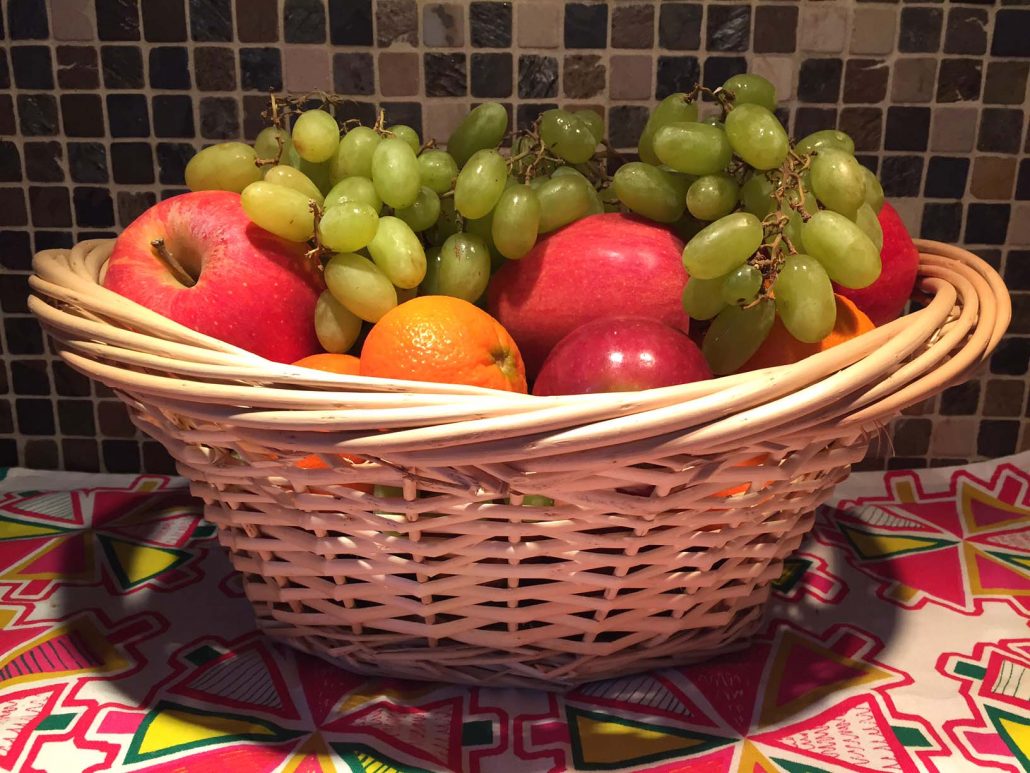 how to make fruit flower basket