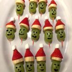 Grinch Fruit Kabobs Christmas Appetizer Skewers