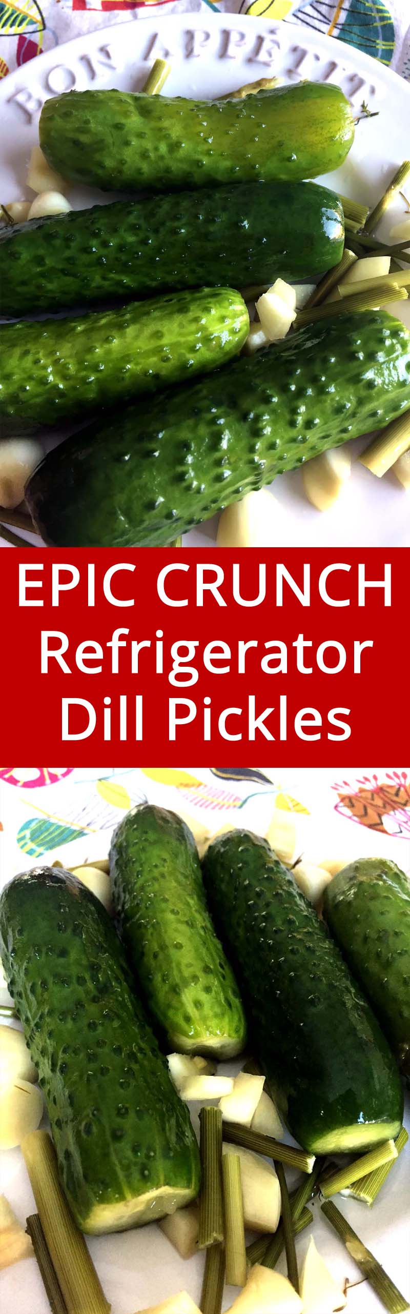 These refrigerator dill pickles are the bomb! I'll never need another pickle recipe ever again!