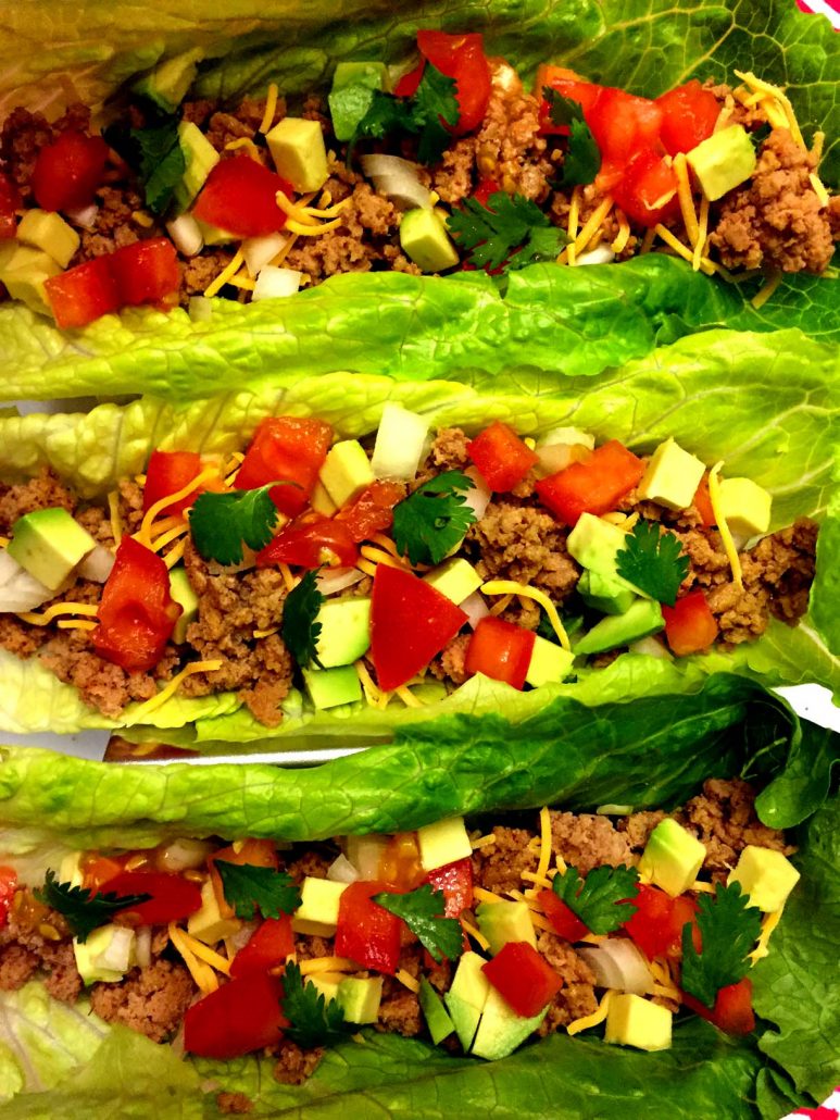 Healthy Turkey Taco Lettuce Wraps Recipe - Low Carb And ...