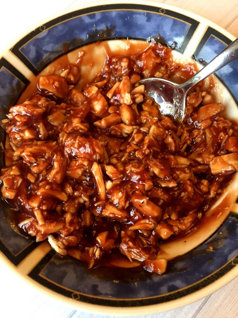 BBQ shredded chicken