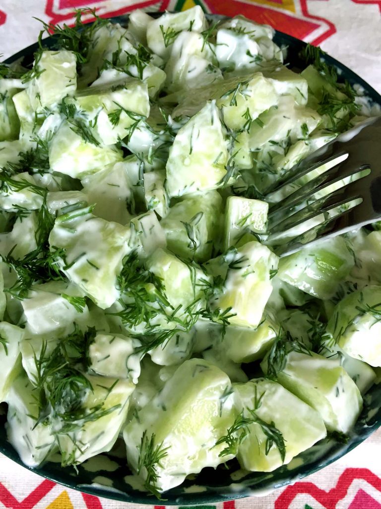 Creamy Cucumber Yogurt Salad