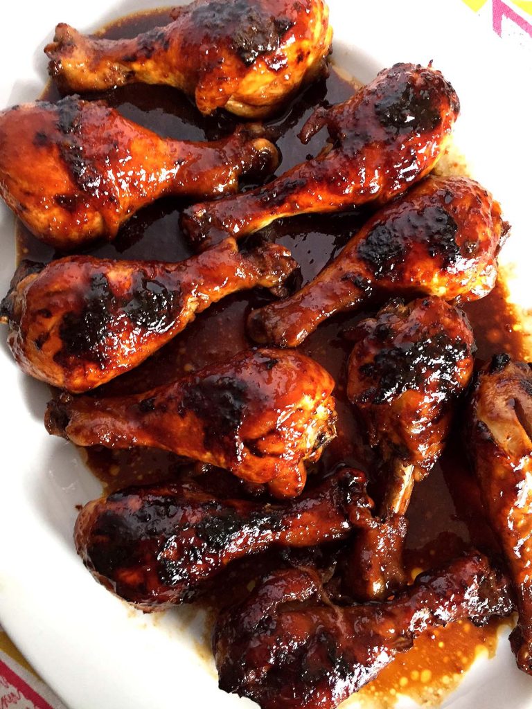 Easy Honey Soy BBQ Baked Chicken Legs Recipe