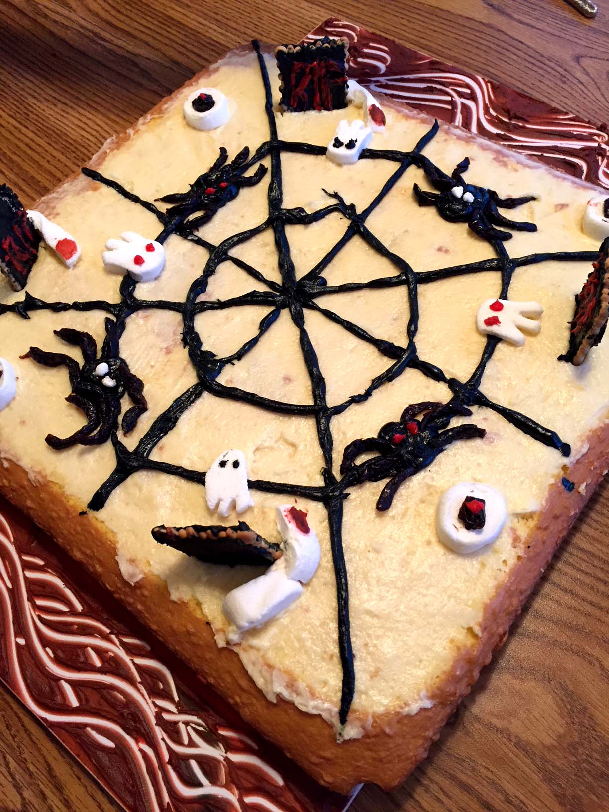 Easy Vegan Halloween Cake - Sara Kidd