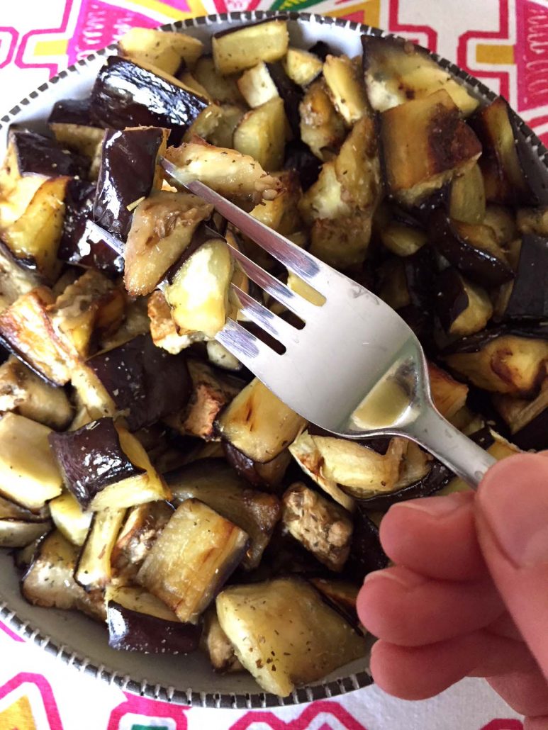 Easy Healthy Roasted Eggplant Cubes Recipe – Melanie Cooks