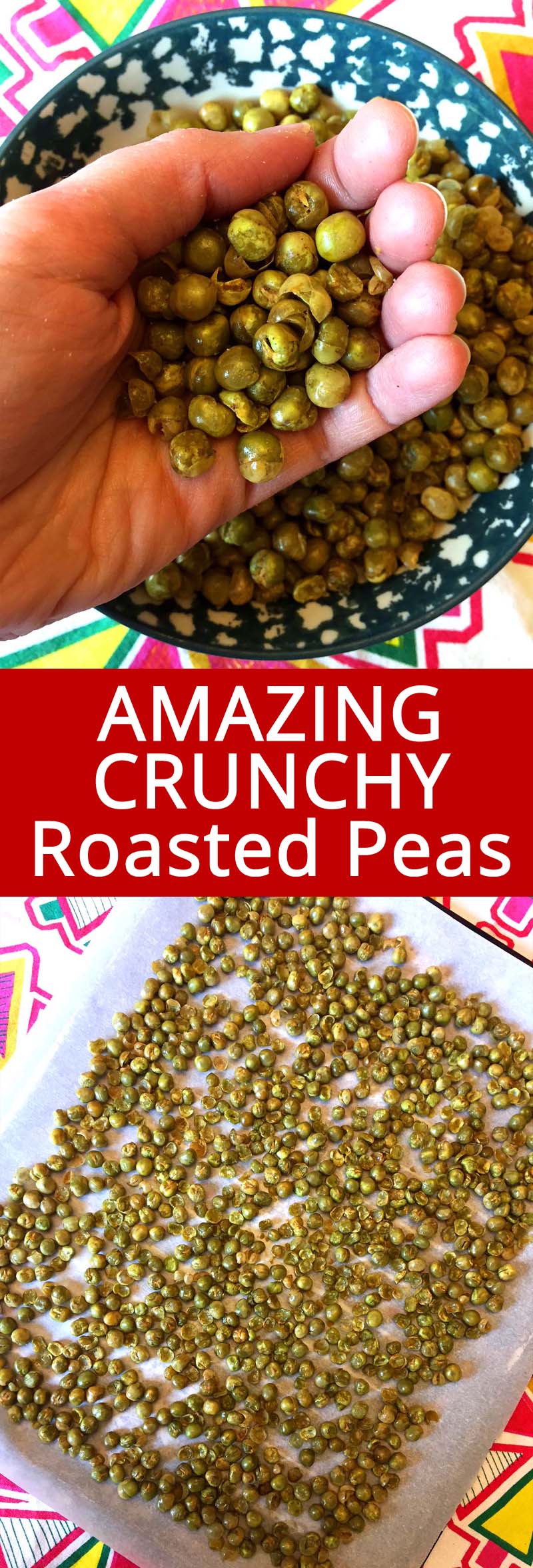 Crunchy Roasted Baked Green Peas Snack Recipe – Melanie Cooks