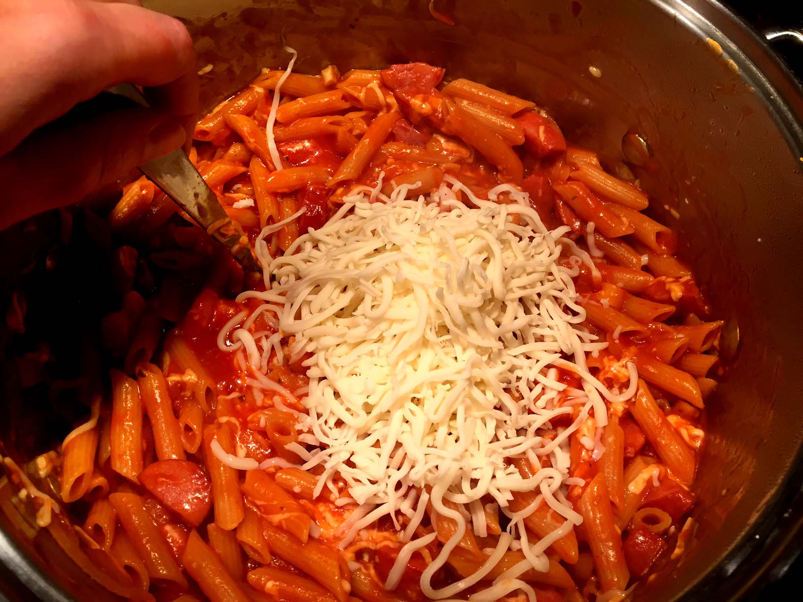 Cheesy Sausage One Pot Penne Pasta Recipe – Melanie Cooks