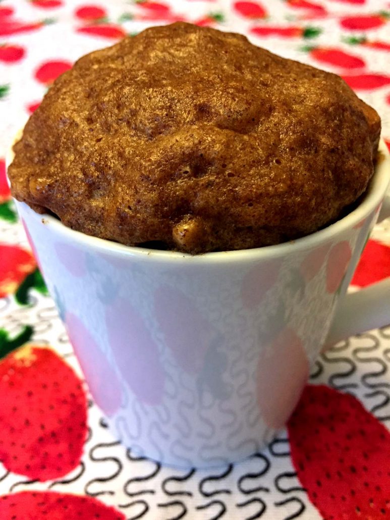 Keto Chocolate Almond Butter Mug Cake - Low Carb Micro Keto Dessert