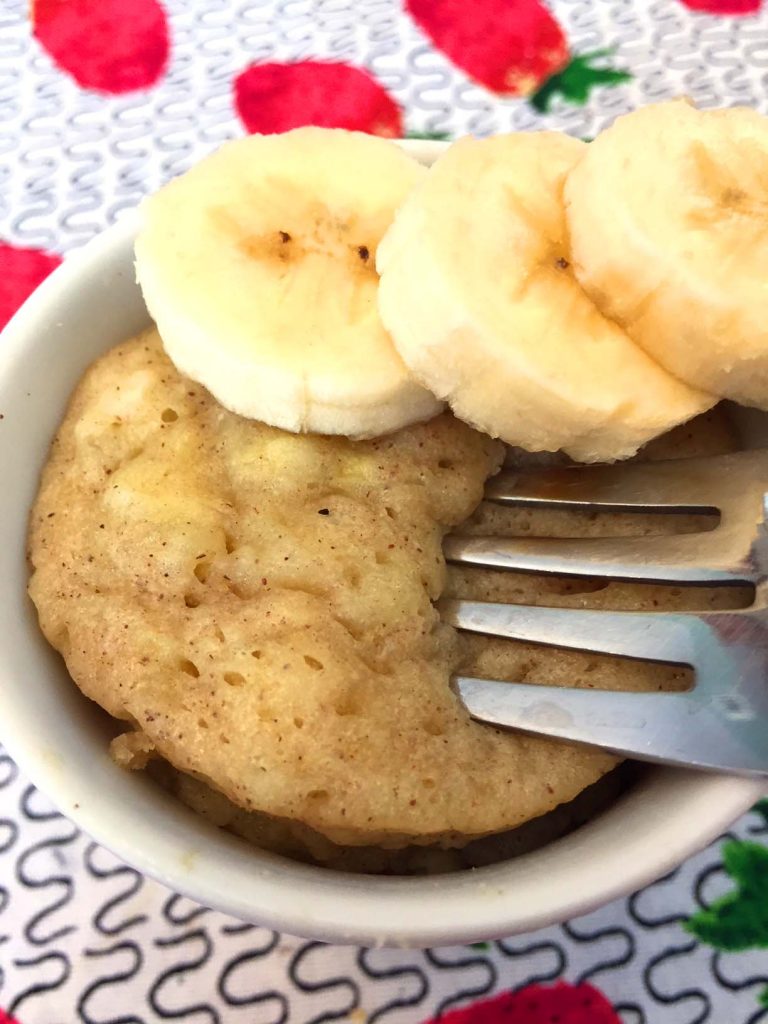 Gluten-Free Banana Bread Mug Cake Microwave Recipe