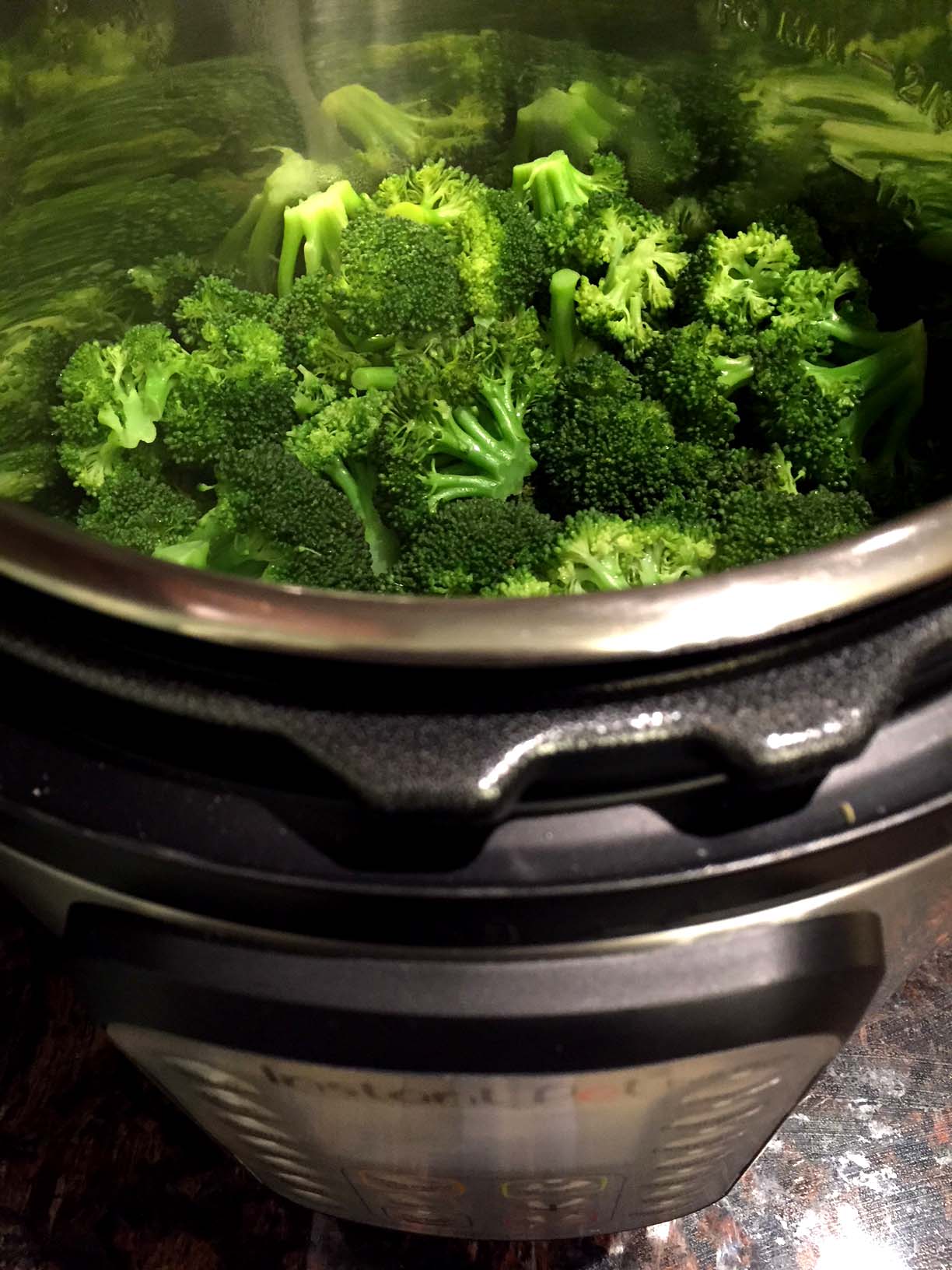 Instant Pot Steamed Broccoli and Cauliflower