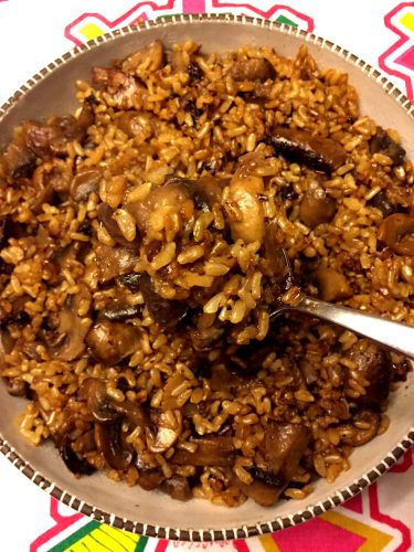 Mushroom Brown Rice