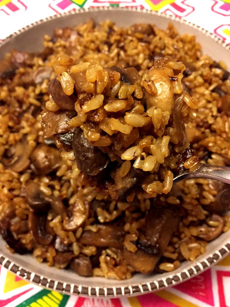 Mushroom Rice Recipe With White Or Brown Rice – Melanie Cooks