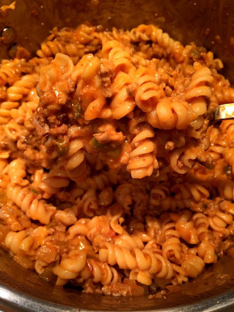 One Pot Cheesy Taco Pasta Recipe