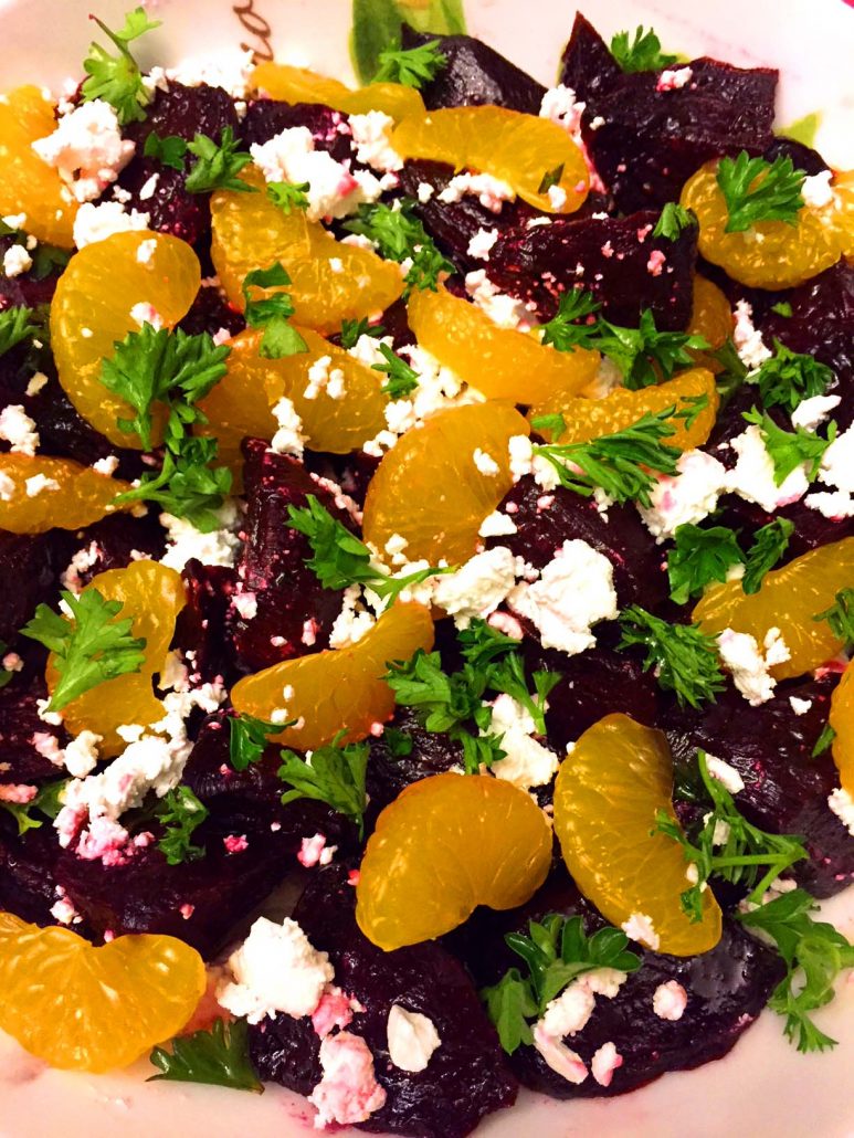 Roasted Beet Salad With Feta Cheese And Oranges – Melanie Cooks