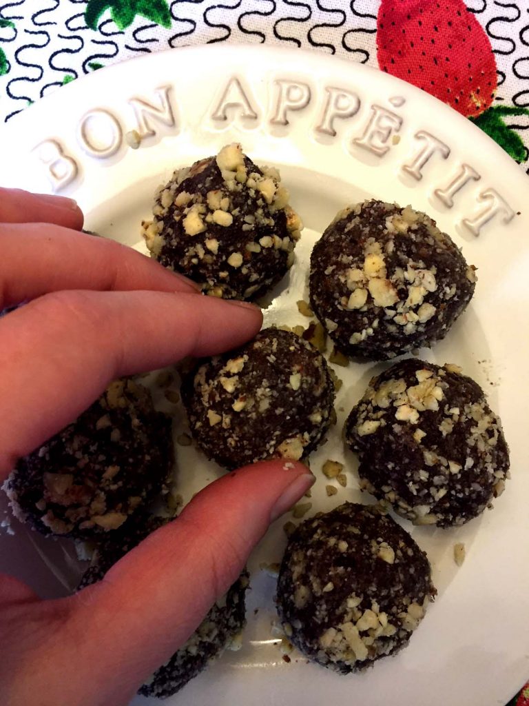 Healthy Hazelnut Chocolate Truffles Energy Balls