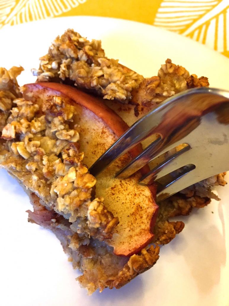 Baked Apple Oatmeal Squares